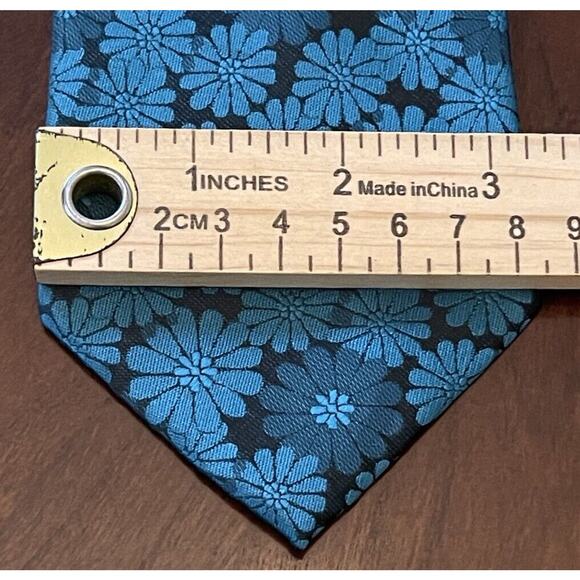 Hi Tie Green Hand Made 100% Silk Men’s Neck Tie - Picture 4 of 9